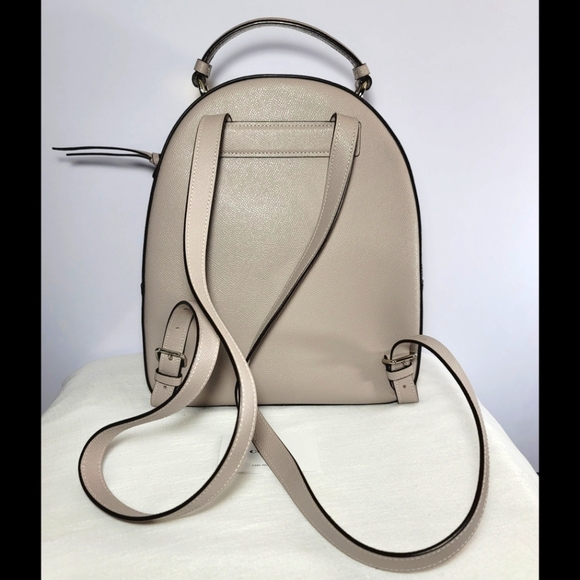 Coach Jordyn Cross grain Leather Beige Backpack. - Picture 3 of 14